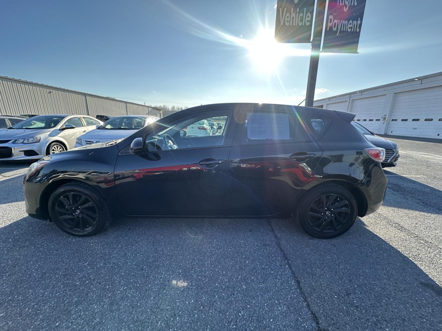 2013 BLACK* Mazda MAZDA3 i Touring MT 5-Door (JM1BL1LP3D1) with an 2.0L L4 DOHC 16V engine, 5-Speed Manual transmission, located at 1254 Manheim Pike, Lancaster, PA, 17601, (717) 393-9133, 40.062870, -76.323273 - Photo#9