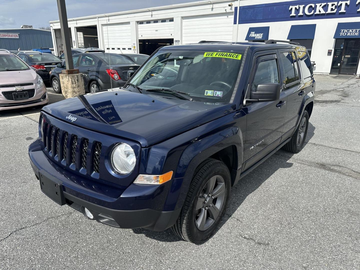2017 BLUE Jeep Patriot Latitude 4WD (1C4NJRFB2HD) with an 2.4L L4 DOHC 16V engine, located at 1254 Manheim Pike, Lancaster, PA, 17601, (717) 393-9133, 40.062870, -76.323273 - Photo#0