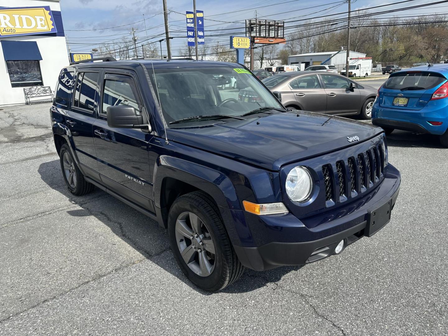 2017 BLUE Jeep Patriot Latitude 4WD (1C4NJRFB2HD) with an 2.4L L4 DOHC 16V engine, located at 1254 Manheim Pike, Lancaster, PA, 17601, (717) 393-9133, 40.062870, -76.323273 - Photo#1