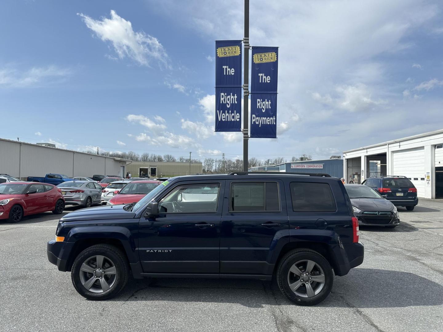 2017 BLUE Jeep Patriot Latitude 4WD (1C4NJRFB2HD) with an 2.4L L4 DOHC 16V engine, located at 1254 Manheim Pike, Lancaster, PA, 17601, (717) 393-9133, 40.062870, -76.323273 - Photo#7