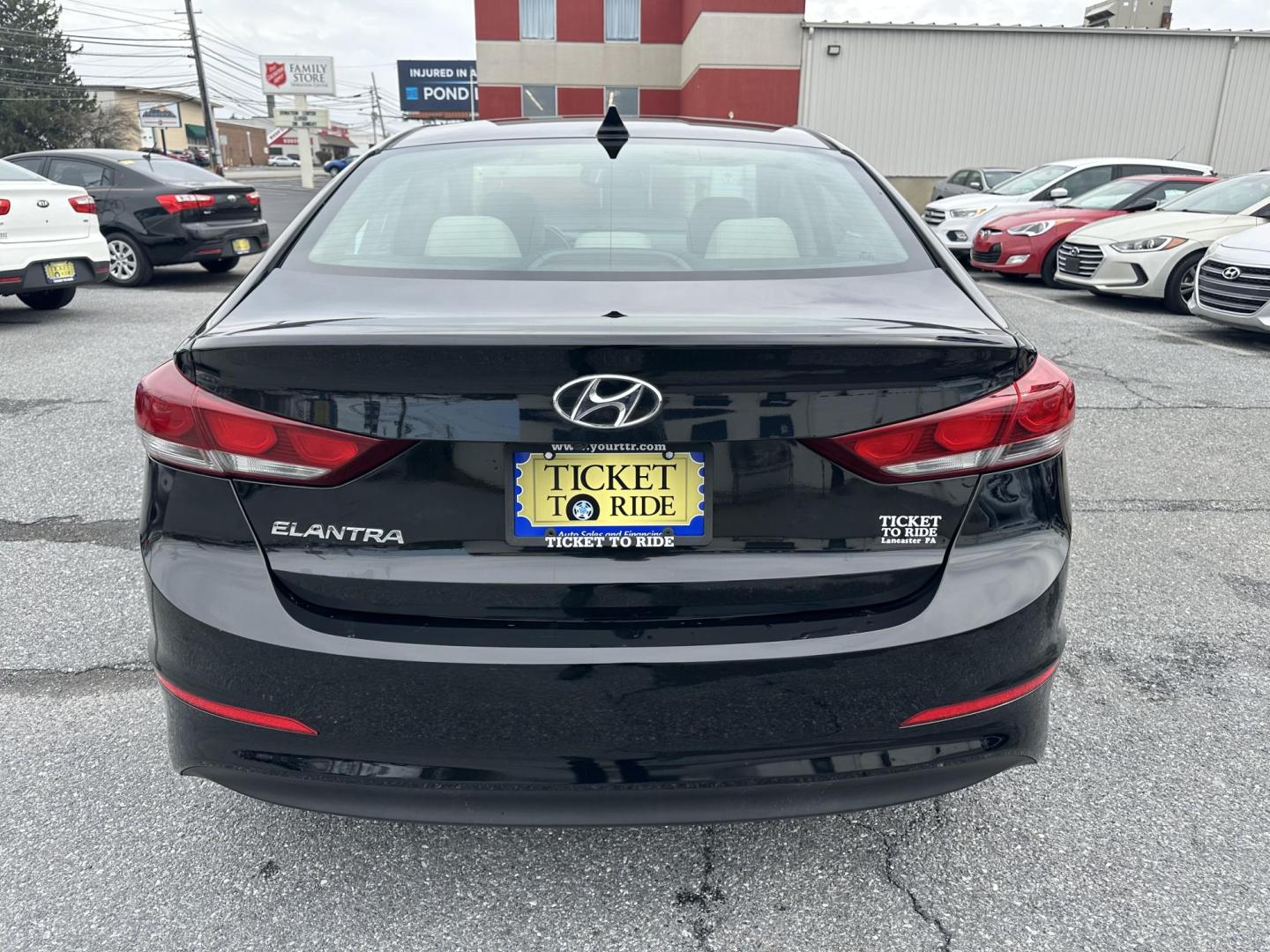 2017 BLACK Hyundai Elantra Limited (5NPD84LFXHH) with an 1.8L L4 DOHC 16V engine, 6A transmission, located at 1254 Manheim Pike, Lancaster, PA, 17601, (717) 393-9133, 40.062870, -76.323273 - Photo#4
