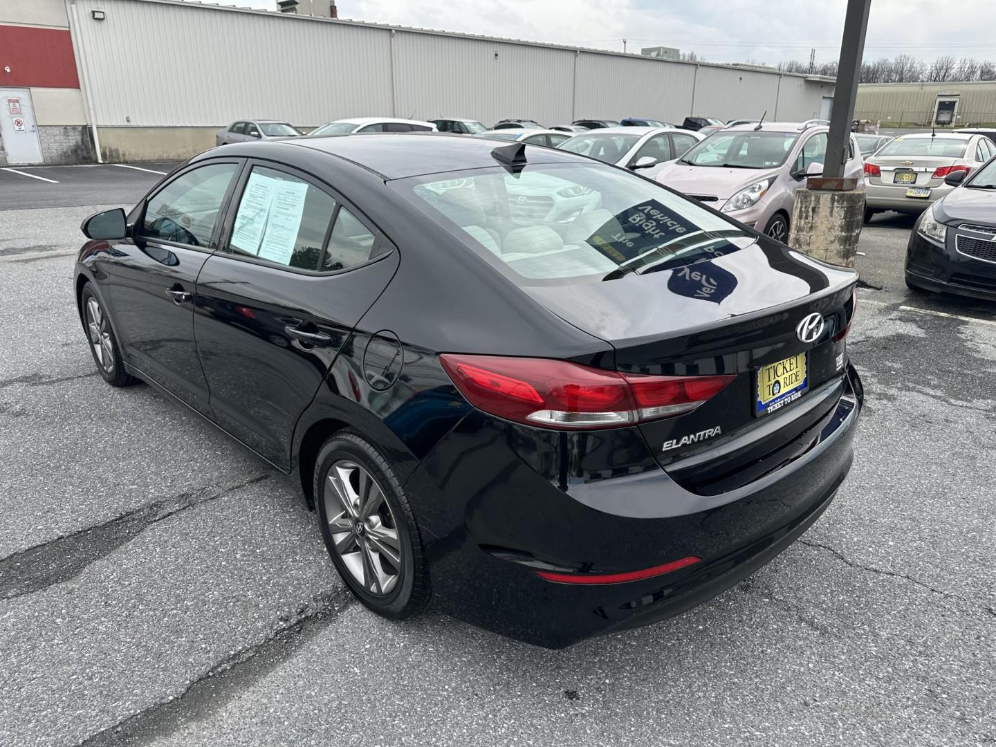 2017 BLACK Hyundai Elantra Limited (5NPD84LFXHH) with an 1.8L L4 DOHC 16V engine, 6A transmission, located at 1254 Manheim Pike, Lancaster, PA, 17601, (717) 393-9133, 40.062870, -76.323273 - Photo#6