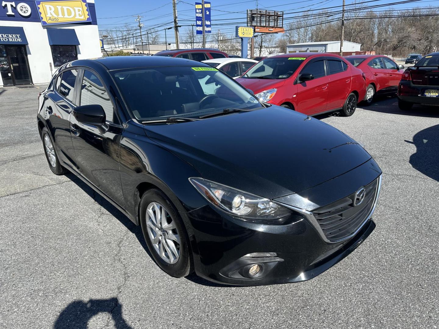 2015 BLACK Mazda MAZDA3 i Touring AT 5-Door (3MZBM1L72FM) with an 2.0L L4 DOHC 16V engine, 6-Speed Automatic transmission, located at 1254 Manheim Pike, Lancaster, PA, 17601, (717) 393-9133, 40.062870, -76.323273 - Photo#1