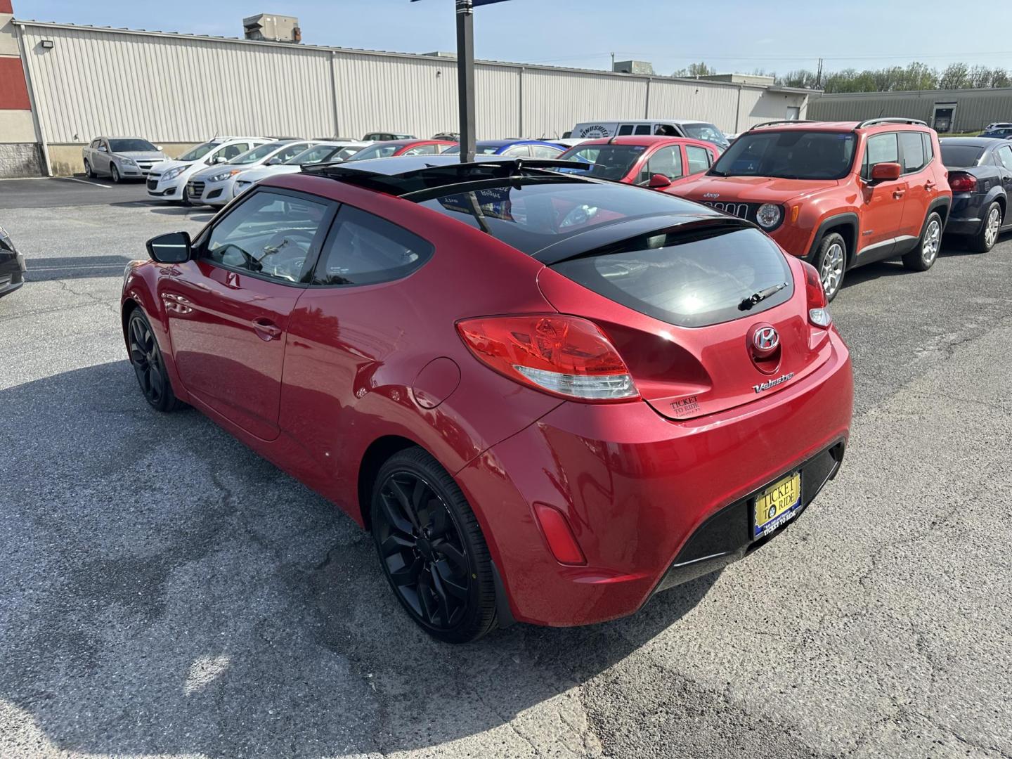 2013 RED Hyundai Veloster Base (KMHTC6AD8DU) with an 1.6L L4 DOHC 16V engine, located at 1254 Manheim Pike, Lancaster, PA, 17601, (717) 393-9133, 40.062870, -76.323273 - Photo#4