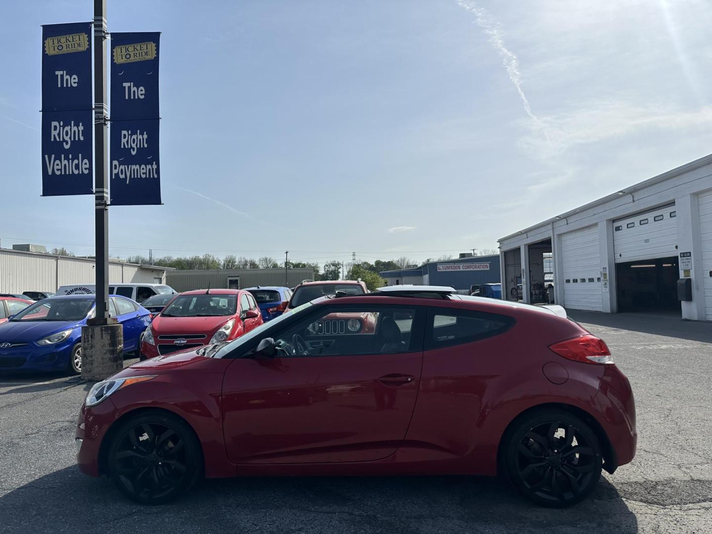 2013 RED Hyundai Veloster Base (KMHTC6AD8DU) with an 1.6L L4 DOHC 16V engine, located at 1254 Manheim Pike, Lancaster, PA, 17601, (717) 393-9133, 40.062870, -76.323273 - Photo#9
