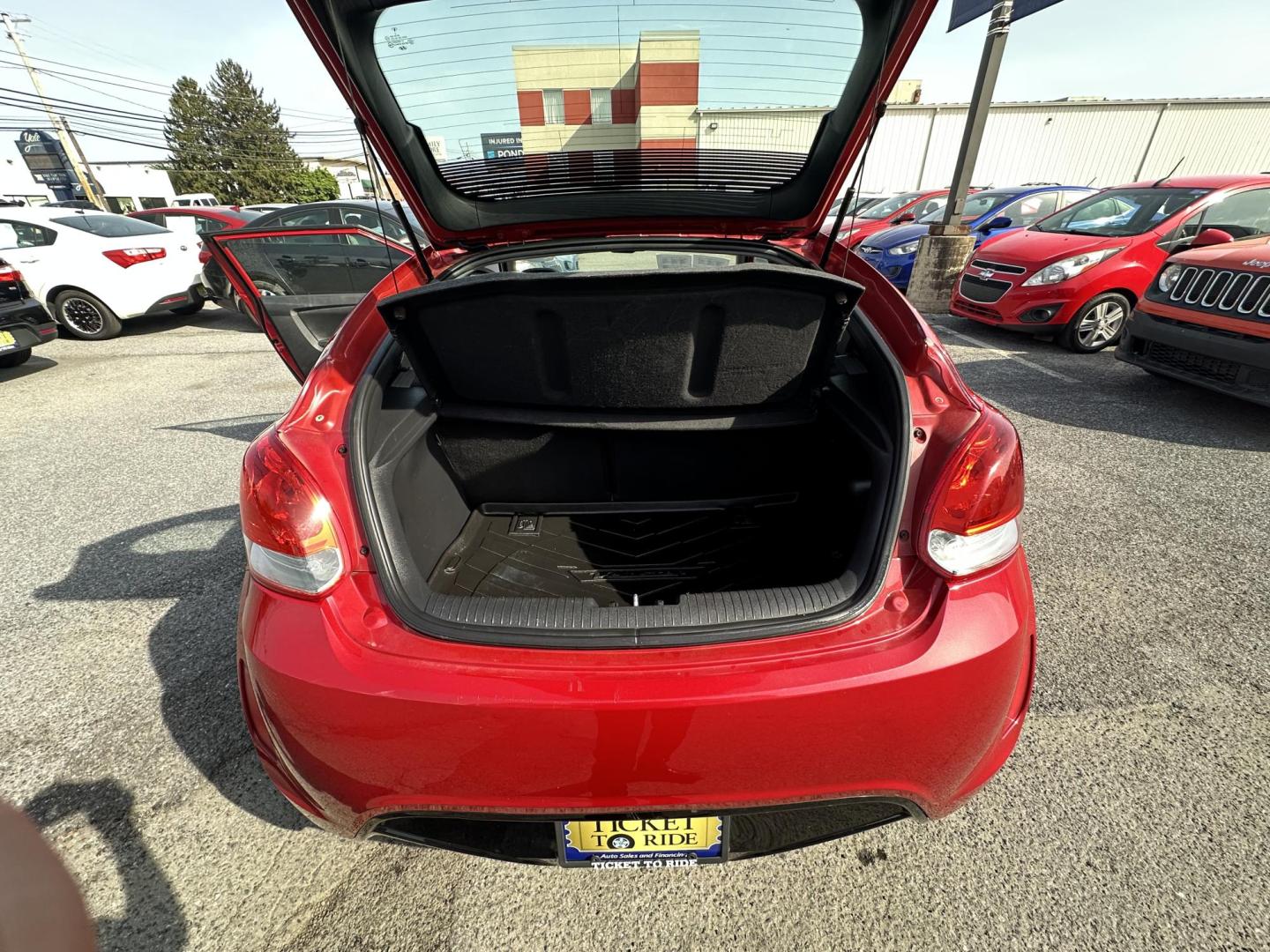 2013 RED Hyundai Veloster Base (KMHTC6AD8DU) with an 1.6L L4 DOHC 16V engine, located at 1254 Manheim Pike, Lancaster, PA, 17601, (717) 393-9133, 40.062870, -76.323273 - Photo#12