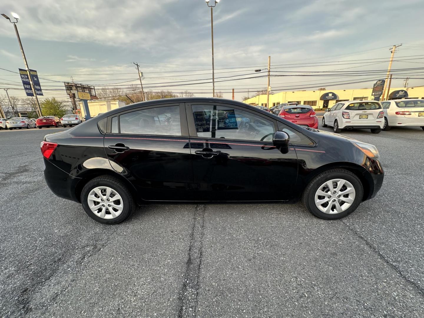 2014 BLACK Kia Rio LX (KNADM4A33E6) with an 1.6L L4 DOHC 16V engine, located at 1254 Manheim Pike, Lancaster, PA, 17601, (717) 393-9133, 40.062870, -76.323273 - Photo#1