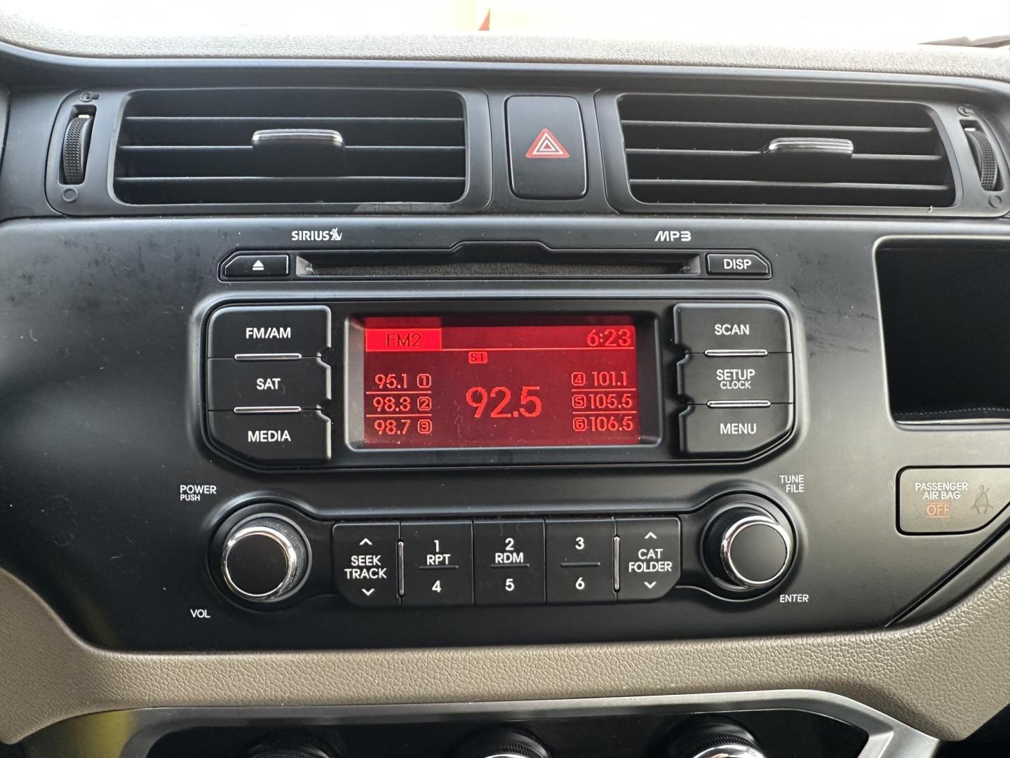 2014 BLACK Kia Rio LX (KNADM4A33E6) with an 1.6L L4 DOHC 16V engine, located at 1254 Manheim Pike, Lancaster, PA, 17601, (717) 393-9133, 40.062870, -76.323273 - Photo#14