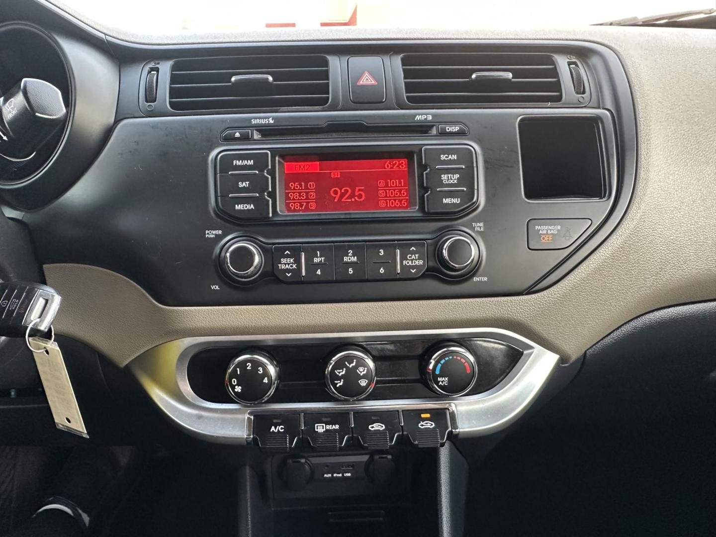 2014 BLACK Kia Rio LX (KNADM4A33E6) with an 1.6L L4 DOHC 16V engine, located at 1254 Manheim Pike, Lancaster, PA, 17601, (717) 393-9133, 40.062870, -76.323273 - Photo#17