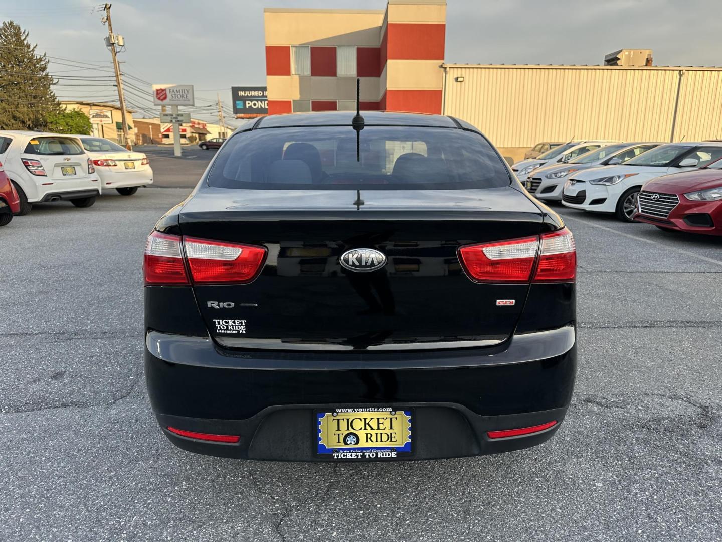 2014 BLACK Kia Rio LX (KNADM4A33E6) with an 1.6L L4 DOHC 16V engine, located at 1254 Manheim Pike, Lancaster, PA, 17601, (717) 393-9133, 40.062870, -76.323273 - Photo#5