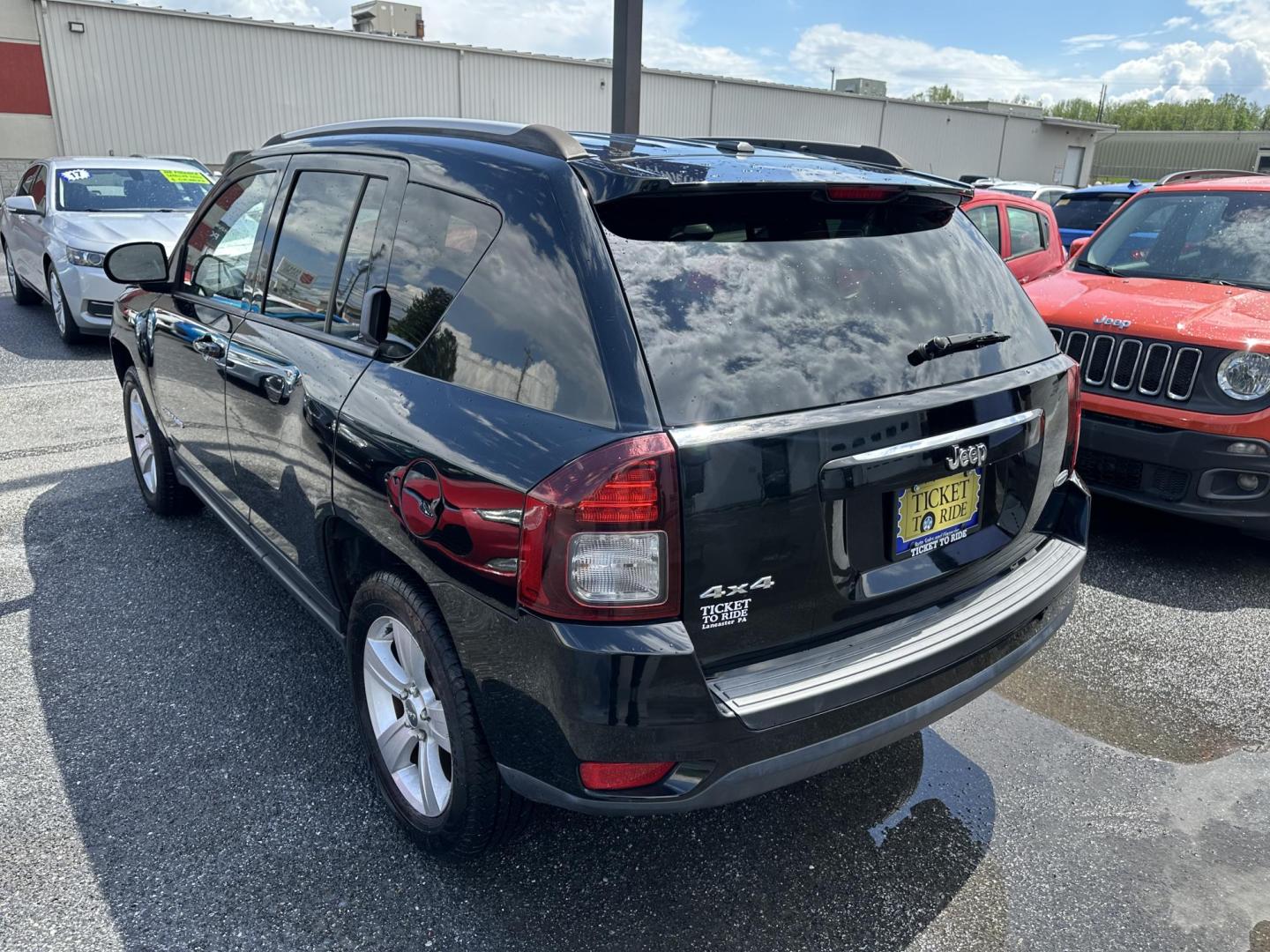 2015 BLACK Jeep Compass Latitude 4WD (1C4NJDEB8FD) with an 2.4L L4 DOHC 16V engine, Continuously Variable Transmission transmission, located at 1254 Manheim Pike, Lancaster, PA, 17601, (717) 393-9133, 40.062870, -76.323273 - Photo#6