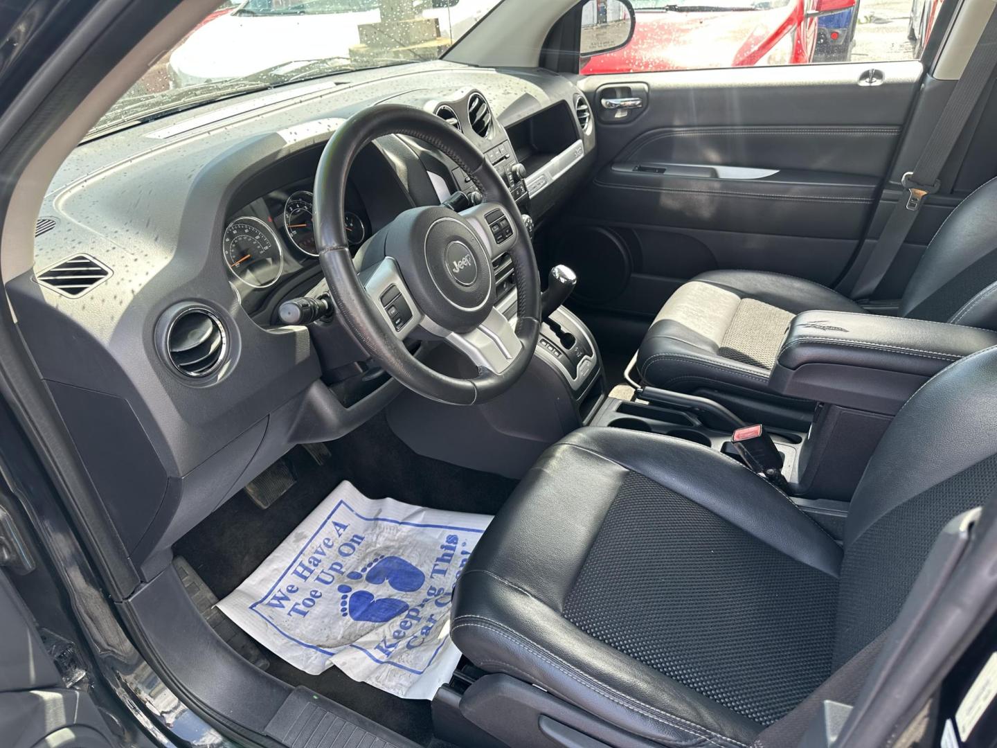 2015 BLACK Jeep Compass Latitude 4WD (1C4NJDEB8FD) with an 2.4L L4 DOHC 16V engine, Continuously Variable Transmission transmission, located at 1254 Manheim Pike, Lancaster, PA, 17601, (717) 393-9133, 40.062870, -76.323273 - Photo#10
