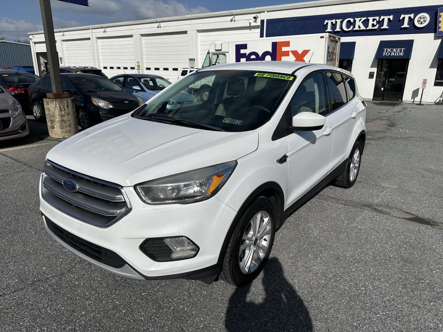 2017 WHITE Ford Escape SE FWD (1FMCU0GD0HU) with an 1.5L L4 DOHC 16V engine, 6A transmission, located at 1254 Manheim Pike, Lancaster, PA, 17601, (717) 393-9133, 40.062870, -76.323273 - Photo#0
