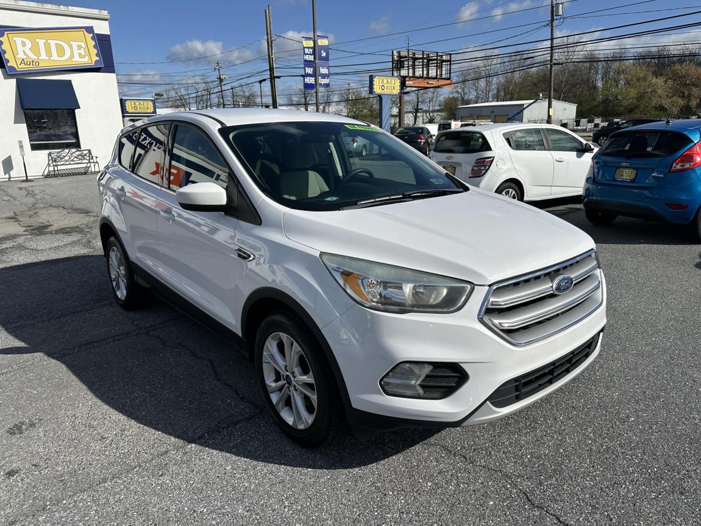 2017 WHITE Ford Escape SE FWD (1FMCU0GD0HU) with an 1.5L L4 DOHC 16V engine, 6A transmission, located at 1254 Manheim Pike, Lancaster, PA, 17601, (717) 393-9133, 40.062870, -76.323273 - Photo#2