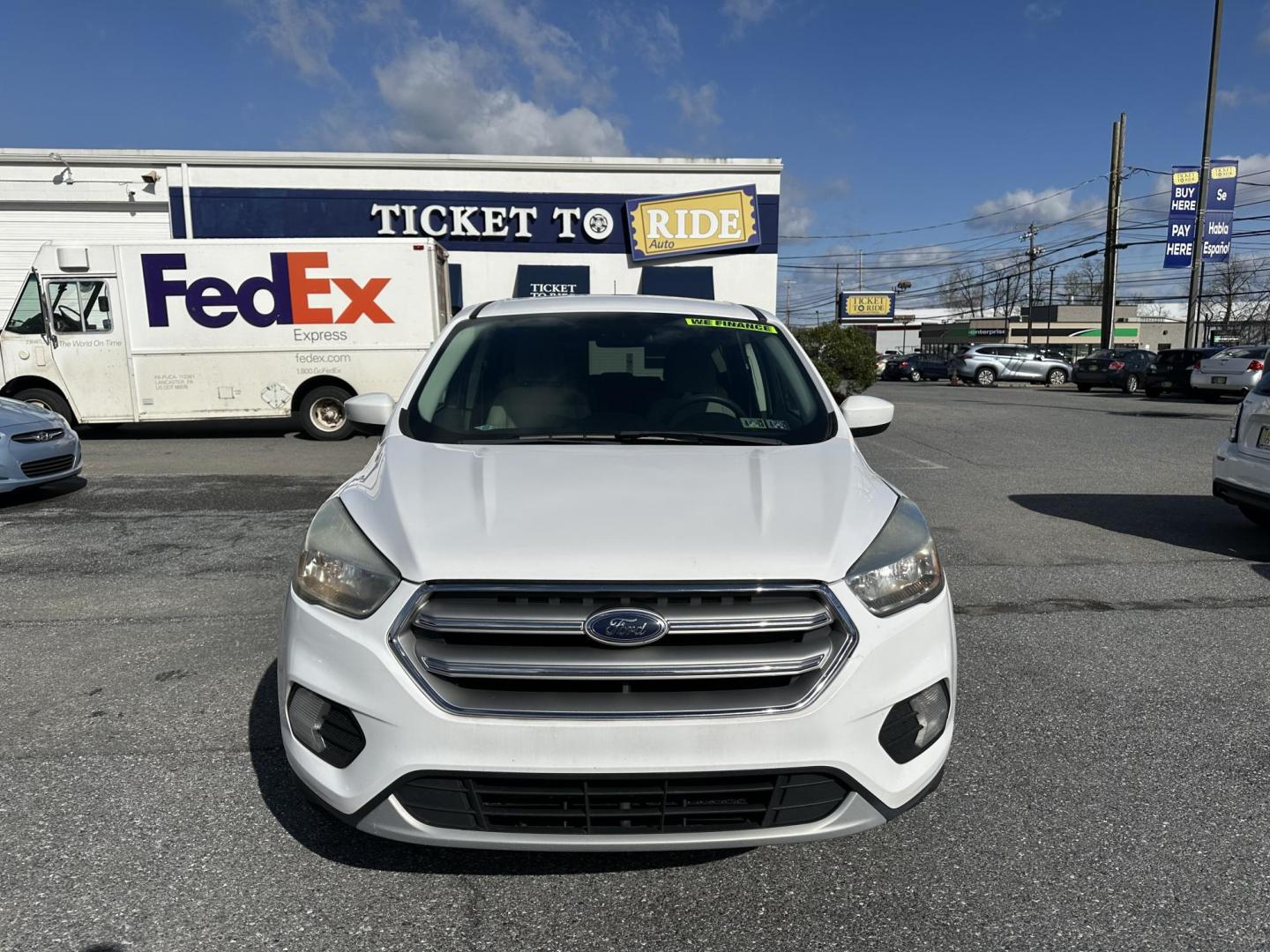 2017 WHITE Ford Escape SE FWD (1FMCU0GD0HU) with an 1.5L L4 DOHC 16V engine, 6A transmission, located at 1254 Manheim Pike, Lancaster, PA, 17601, (717) 393-9133, 40.062870, -76.323273 - Photo#3