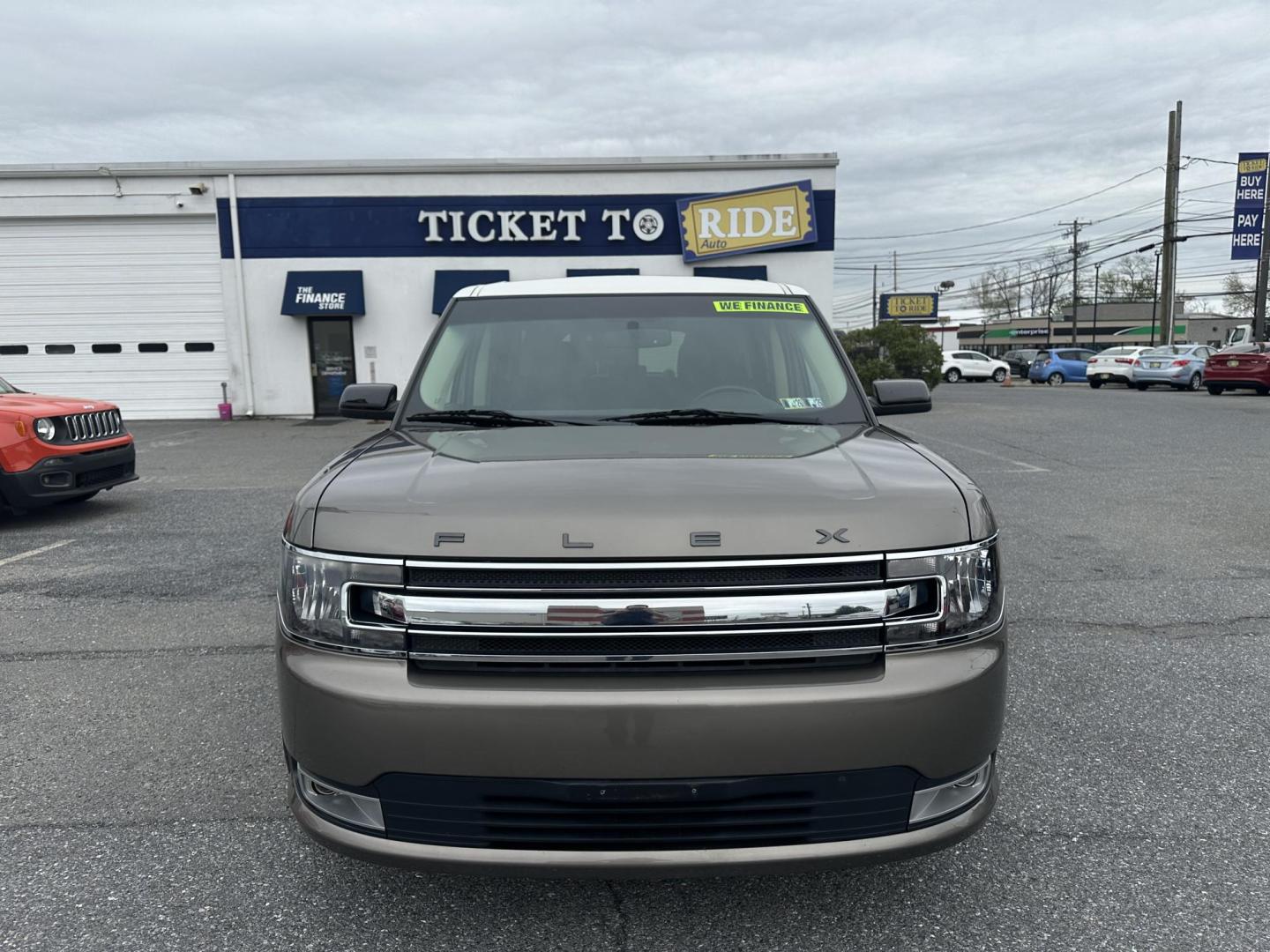 2013 GOLD Ford Flex SEL AWD (2FMHK6C86DB) with an 3.5L V6 DOHC 24V engine, 6-Speed Automatic Overdrive transmission, located at 1254 Manheim Pike, Lancaster, PA, 17601, (717) 393-9133, 40.062870, -76.323273 - Photo#1