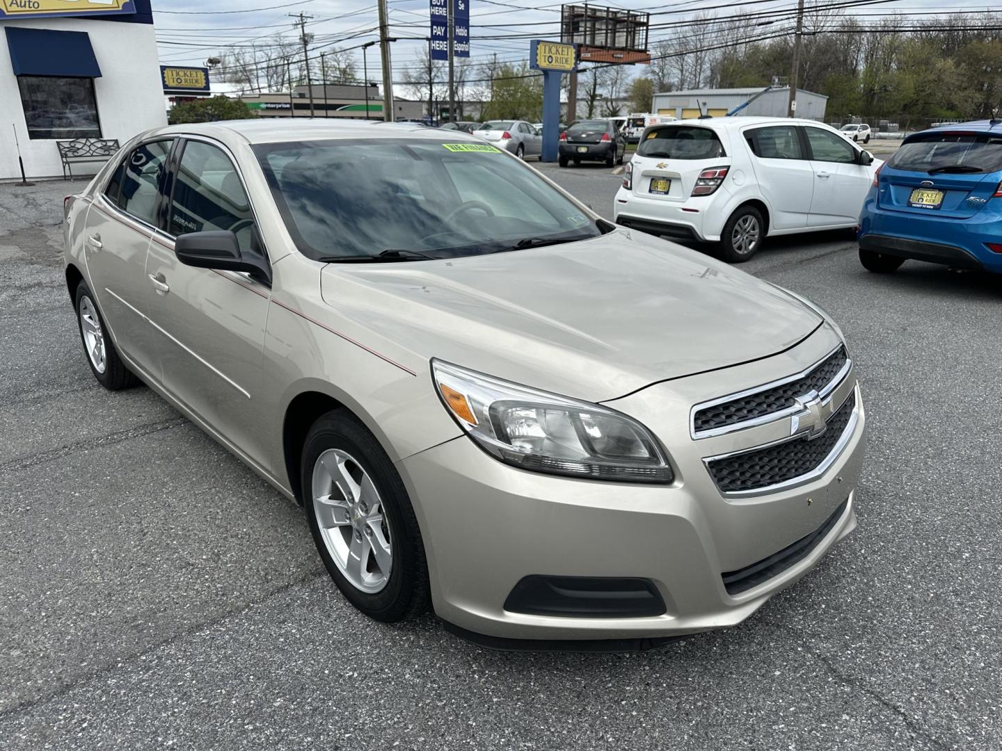 2013 GOLD Chevrolet Malibu LS (1G11B5SA7DF) with an 2.5L L4 DOHC 16V engine, 6-Speed Automatic transmission, located at 1254 Manheim Pike, Lancaster, PA, 17601, (717) 393-9133, 40.062870, -76.323273 - Photo#2
