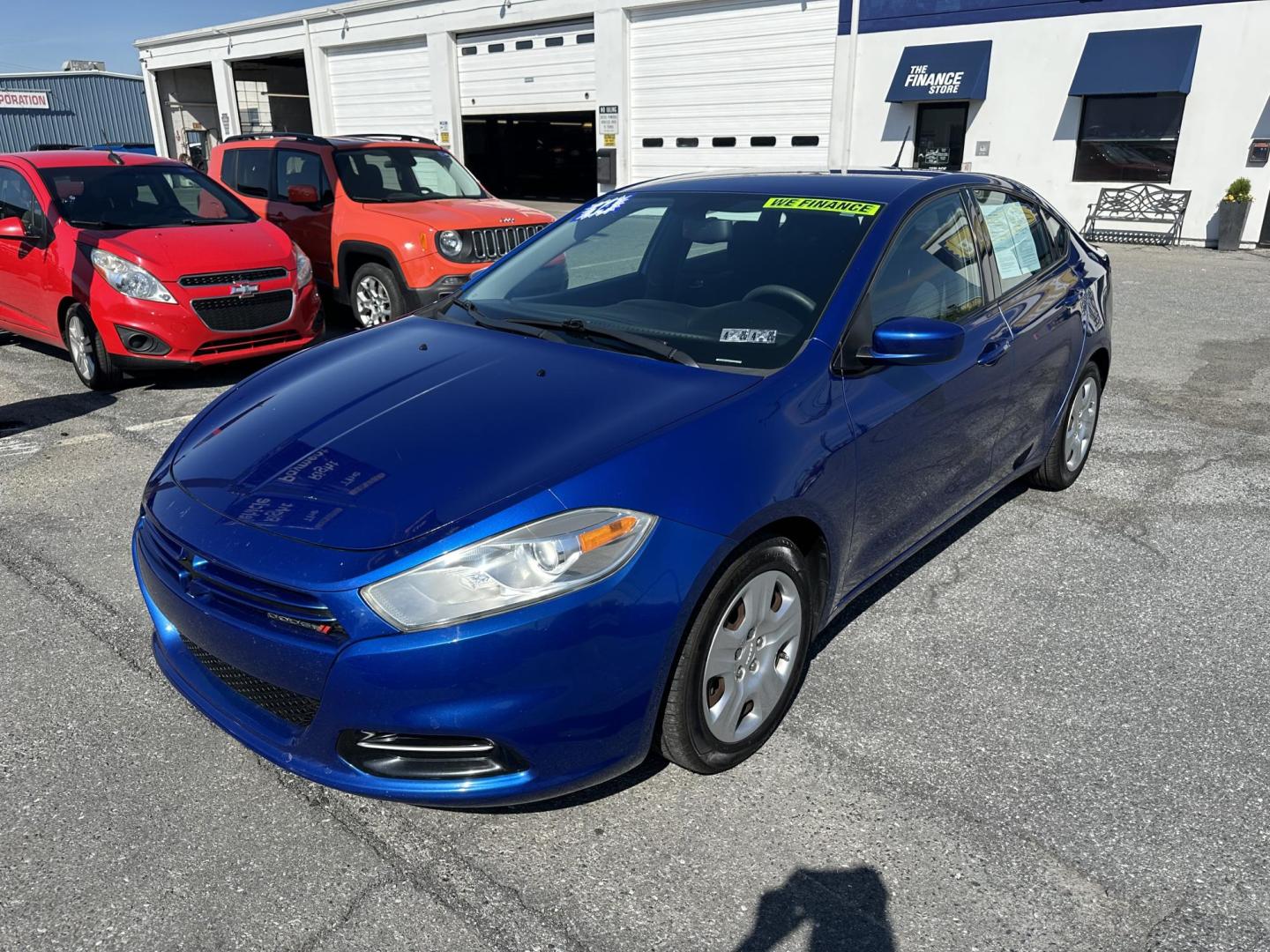 2014 BLUE Dodge Dart SE (1C3CDFAA2ED) with an 2.0L L4 DOHC 16V TURBO engine, located at 1254 Manheim Pike, Lancaster, PA, 17601, (717) 393-9133, 40.062870, -76.323273 - Photo#0