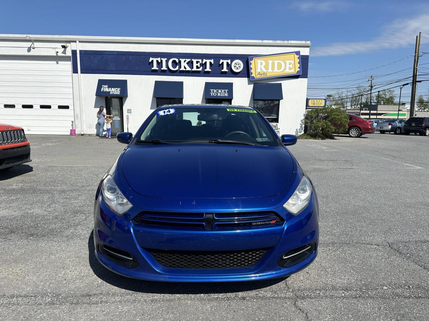 2014 BLUE Dodge Dart SE (1C3CDFAA2ED) with an 2.0L L4 DOHC 16V TURBO engine, located at 1254 Manheim Pike, Lancaster, PA, 17601, (717) 393-9133, 40.062870, -76.323273 - Photo#1