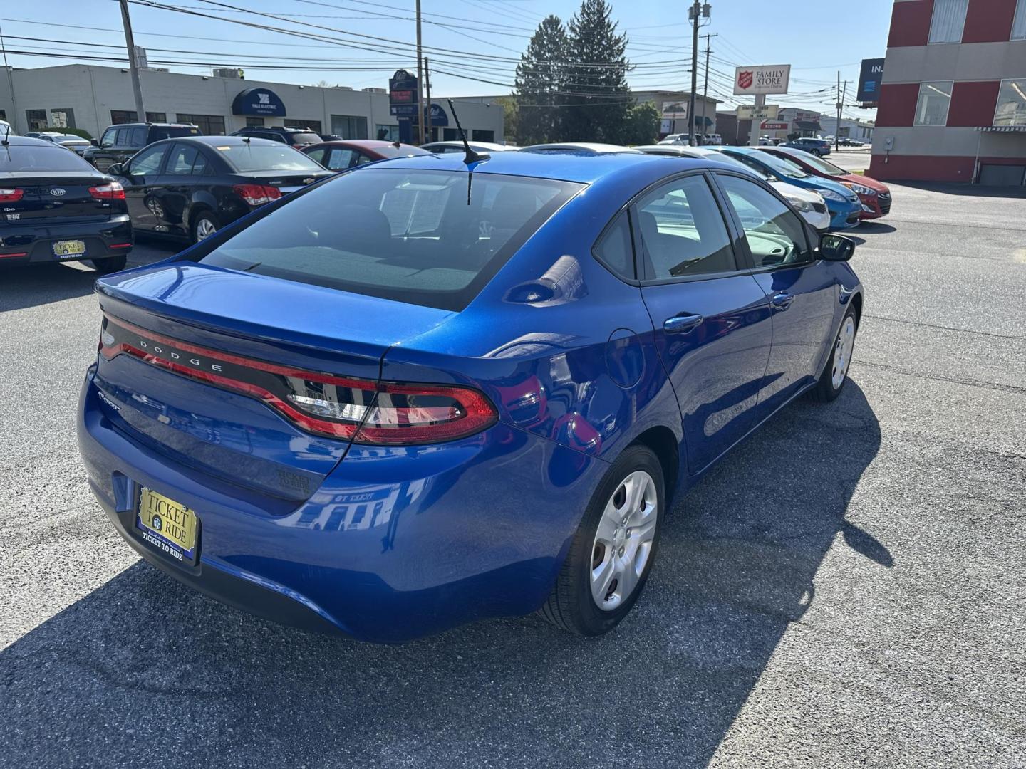 2014 BLUE Dodge Dart SE (1C3CDFAA2ED) with an 2.0L L4 DOHC 16V TURBO engine, located at 1254 Manheim Pike, Lancaster, PA, 17601, (717) 393-9133, 40.062870, -76.323273 - Photo#3