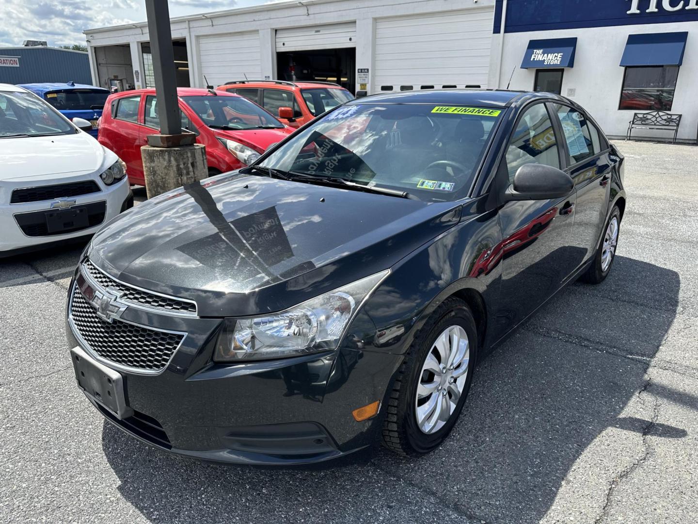2014 DARK GRAY Chevrolet Cruze LS Auto (1G1PA5SG8E7) with an 1.8L L4 DOHC 16V engine, 6-Speed Automatic transmission, located at 1254 Manheim Pike, Lancaster, PA, 17601, (717) 393-9133, 40.062870, -76.323273 - Photo#0