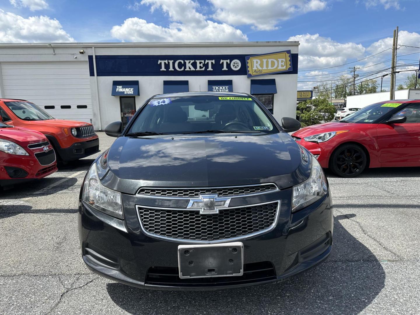 2014 DARK GRAY Chevrolet Cruze LS Auto (1G1PA5SG8E7) with an 1.8L L4 DOHC 16V engine, 6-Speed Automatic transmission, located at 1254 Manheim Pike, Lancaster, PA, 17601, (717) 393-9133, 40.062870, -76.323273 - Photo#1