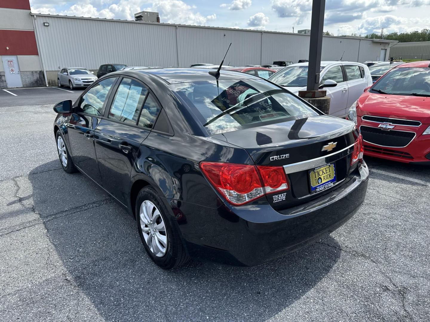 2014 DARK GRAY Chevrolet Cruze LS Auto (1G1PA5SG8E7) with an 1.8L L4 DOHC 16V engine, 6-Speed Automatic transmission, located at 1254 Manheim Pike, Lancaster, PA, 17601, (717) 393-9133, 40.062870, -76.323273 - Photo#4
