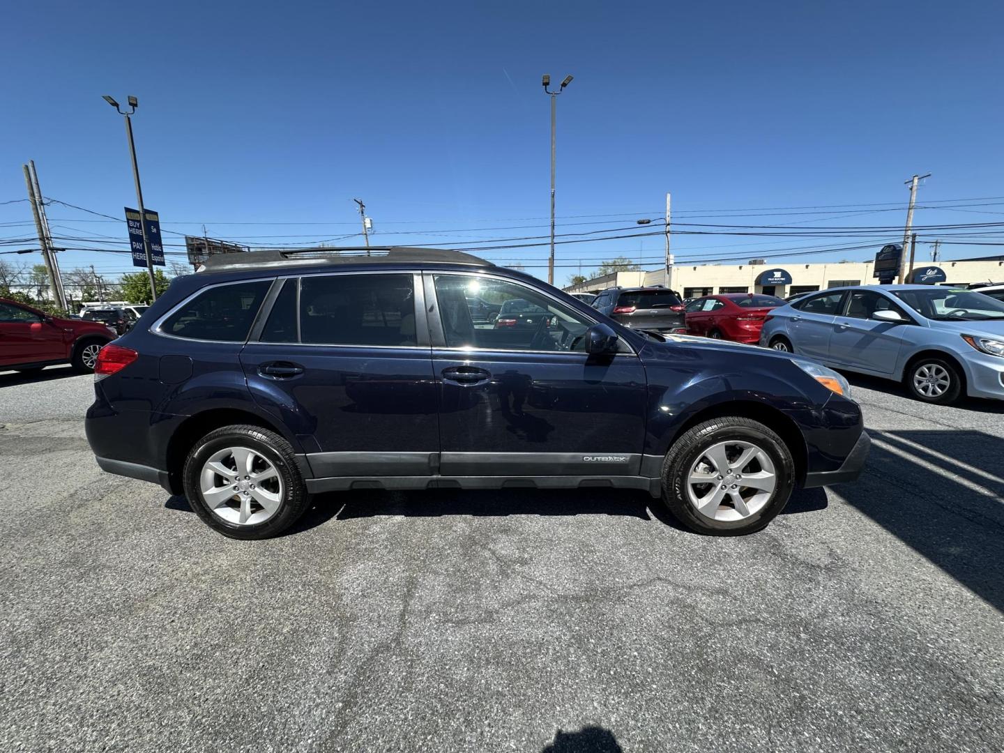 2014 BLUE Subaru Outback 2.5I Premium (4S4BRBCC3E3) with an 2.5L H4 DOHC 16V engine, located at 1254 Manheim Pike, Lancaster, PA, 17601, (717) 393-9133, 40.062870, -76.323273 - Photo#2
