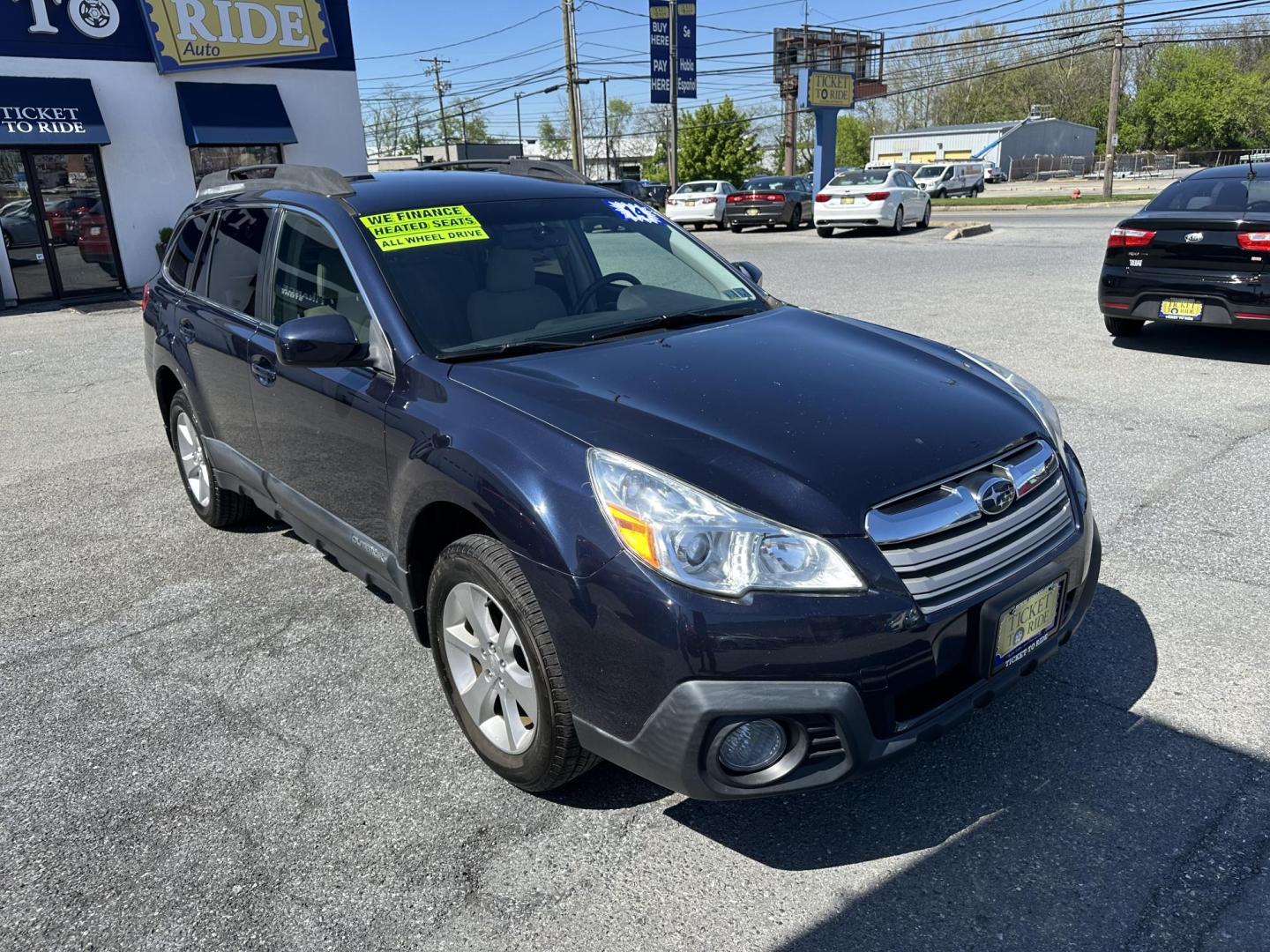 2014 BLUE Subaru Outback 2.5I Premium (4S4BRBCC3E3) with an 2.5L H4 DOHC 16V engine, located at 1254 Manheim Pike, Lancaster, PA, 17601, (717) 393-9133, 40.062870, -76.323273 - Photo#4