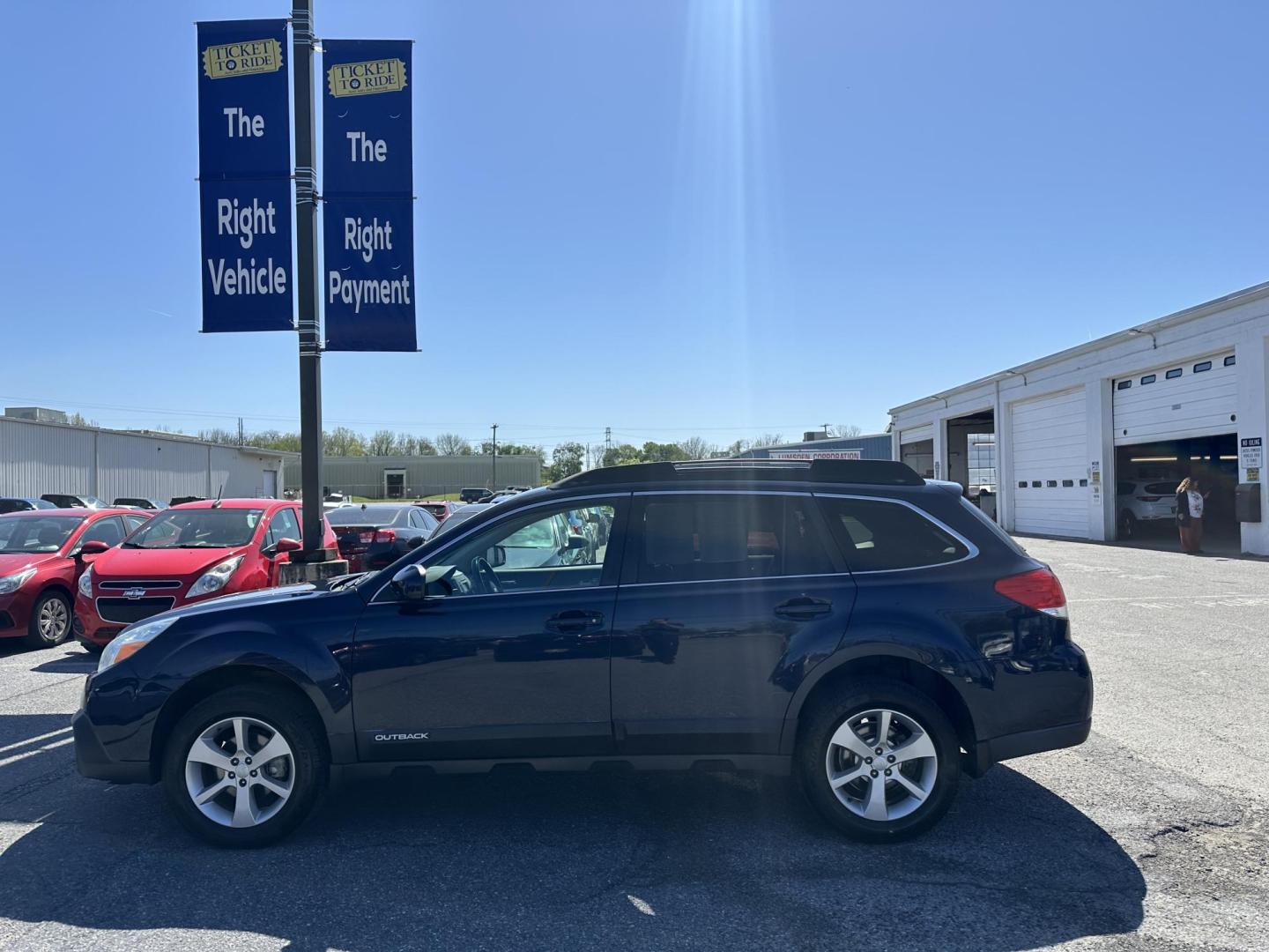 2014 BLUE Subaru Outback 2.5I Premium (4S4BRBCC3E3) with an 2.5L H4 DOHC 16V engine, located at 1254 Manheim Pike, Lancaster, PA, 17601, (717) 393-9133, 40.062870, -76.323273 - Photo#9