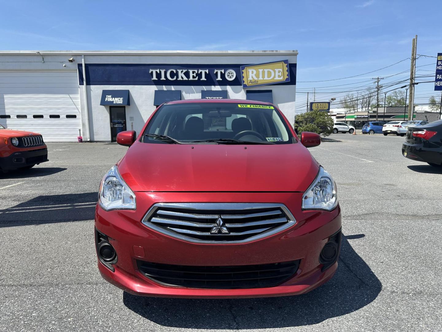 2019 RED Mitsubishi Mirage G4 ES 5M (ML32F3FJ7KH) with an 1.2L L3 DOHC engine, 5M transmission, located at 1254 Manheim Pike, Lancaster, PA, 17601, (717) 393-9133, 40.062870, -76.323273 - Photo#1
