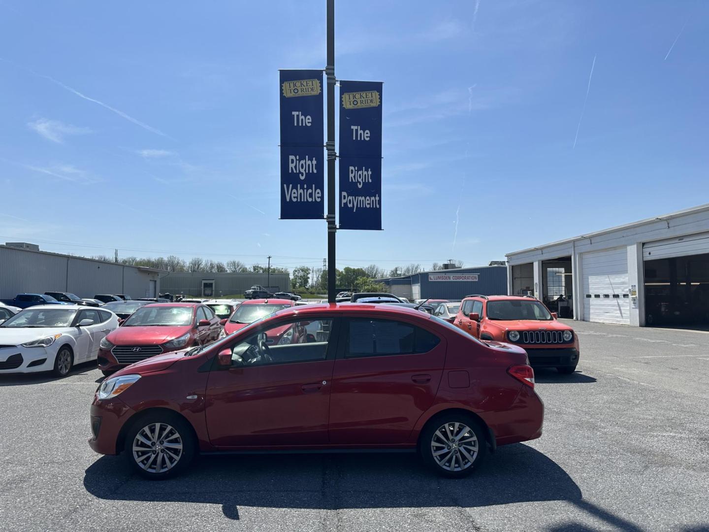 2019 RED Mitsubishi Mirage G4 ES 5M (ML32F3FJ7KH) with an 1.2L L3 DOHC engine, 5M transmission, located at 1254 Manheim Pike, Lancaster, PA, 17601, (717) 393-9133, 40.062870, -76.323273 - Photo#9