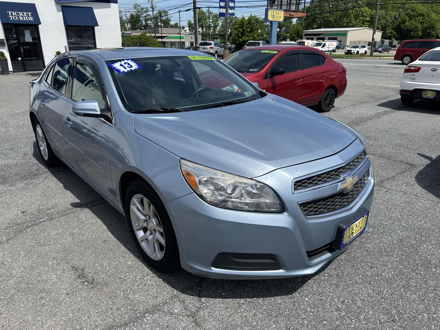 2013 BLUE Chevrolet Malibu 1LT (1G11C5SA3DU) with an 2.5L L4 DOHC 16V engine, 6-Speed Automatic transmission, located at 1254 Manheim Pike, Lancaster, PA, 17601, (717) 393-9133, 40.062870, -76.323273 - Photo#2