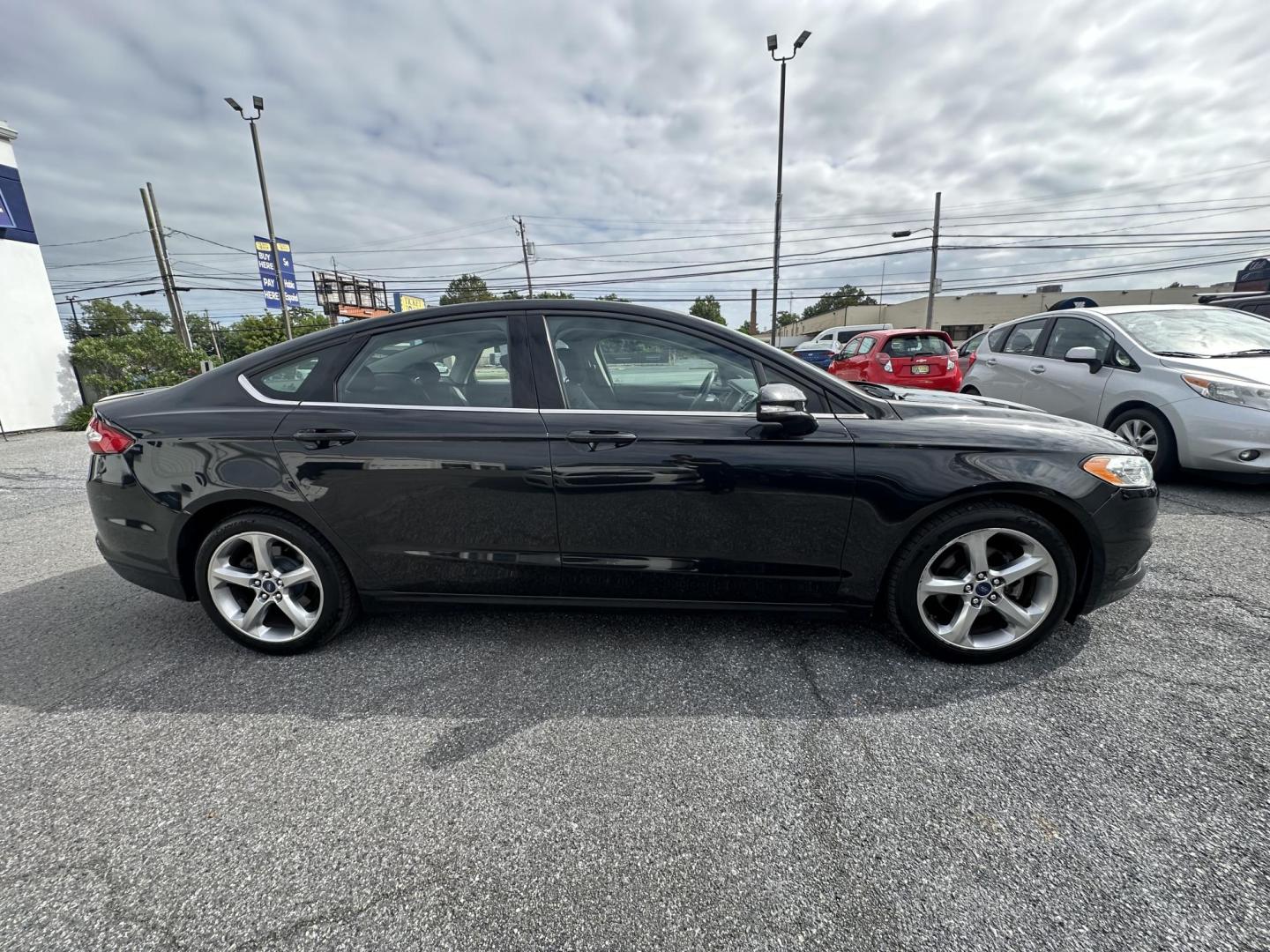 2013 BLACK Ford Fusion SE (3FA6P0HR3DR) with an 1.6L L4 DOHC 16V engine, located at 1254 Manheim Pike, Lancaster, PA, 17601, (717) 393-9133, 40.062870, -76.323273 - Photo#3