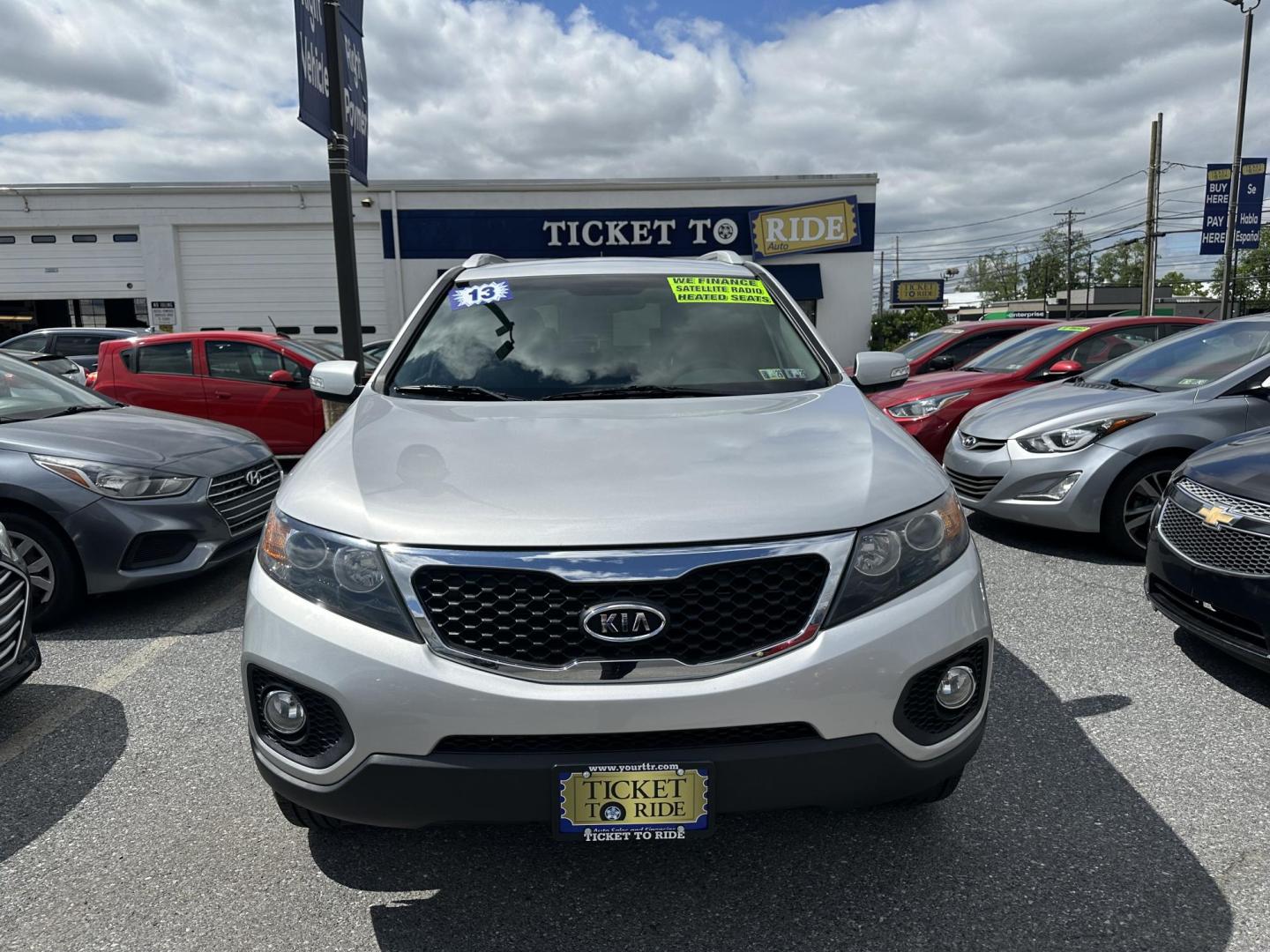 2013 SILVER Kia Sorento LX 2WD (5XYKT3A68DG) with an 2.4L L4 DOHC 16V engine, 6-Speed Automatic transmission, located at 1254 Manheim Pike, Lancaster, PA, 17601, (717) 393-9133, 40.062870, -76.323273 - Photo#1