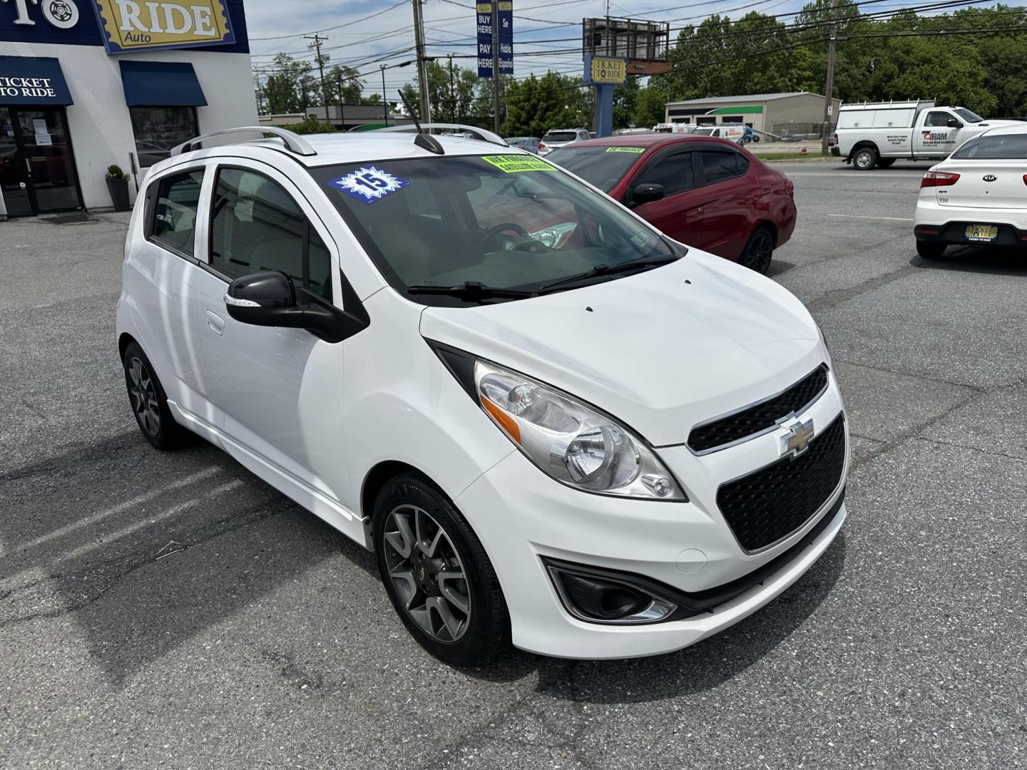 2015 WHITE Chevrolet Spark 2LT CVT (KL8CF6S97FC) with an 1.2L L4 16V DOHC engine, Continuously Variable Transmission transmission, located at 1254 Manheim Pike, Lancaster, PA, 17601, (717) 393-9133, 40.062870, -76.323273 - Photo#2