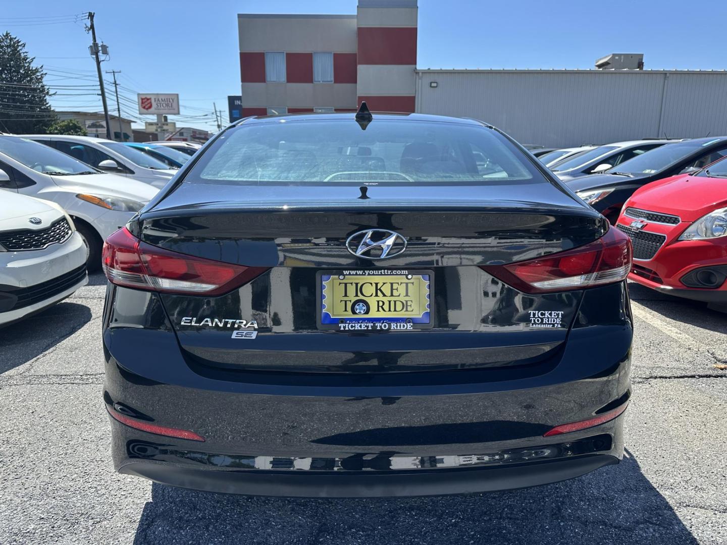 2017 BLACK Hyundai Elantra SE 6AT (5NPD74LF0HH) with an 1.8L L4 DOHC 16V engine, 6A transmission, located at 1254 Manheim Pike, Lancaster, PA, 17601, (717) 393-9133, 40.062870, -76.323273 - Photo#3