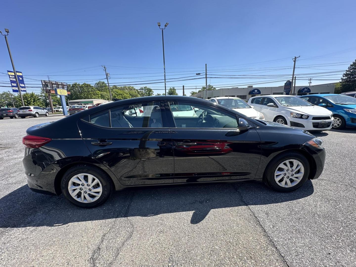 2017 BLACK Hyundai Elantra SE 6AT (5NPD74LF0HH) with an 1.8L L4 DOHC 16V engine, 6A transmission, located at 1254 Manheim Pike, Lancaster, PA, 17601, (717) 393-9133, 40.062870, -76.323273 - Photo#5