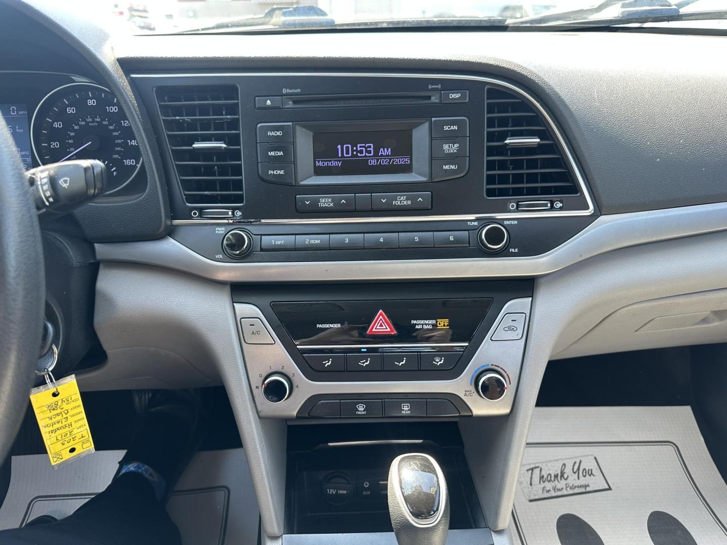 2017 BLACK Hyundai Elantra SE 6AT (5NPD74LF0HH) with an 1.8L L4 DOHC 16V engine, 6A transmission, located at 1254 Manheim Pike, Lancaster, PA, 17601, (717) 393-9133, 40.062870, -76.323273 - Photo#16