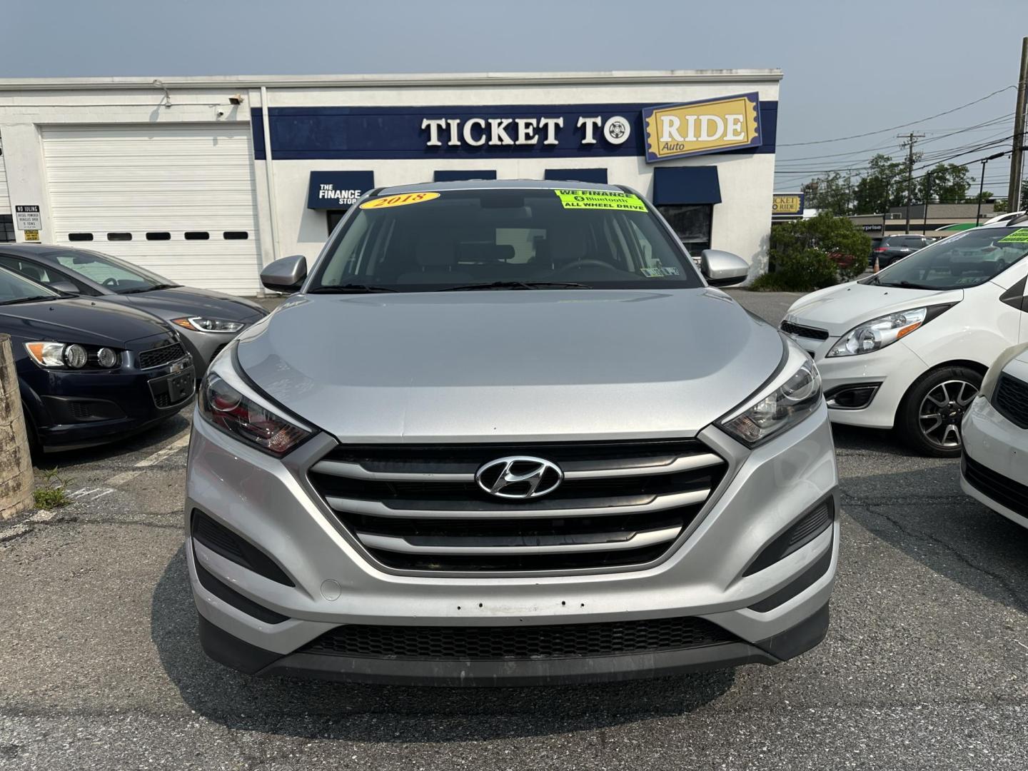 2018 SILVER Hyundai Tucson SE AWD (KM8J2CA42JU) with an 2.0L L4 DOHC 16V engine, 6A transmission, located at 1254 Manheim Pike, Lancaster, PA, 17601, (717) 393-9133, 40.062870, -76.323273 - Photo#1