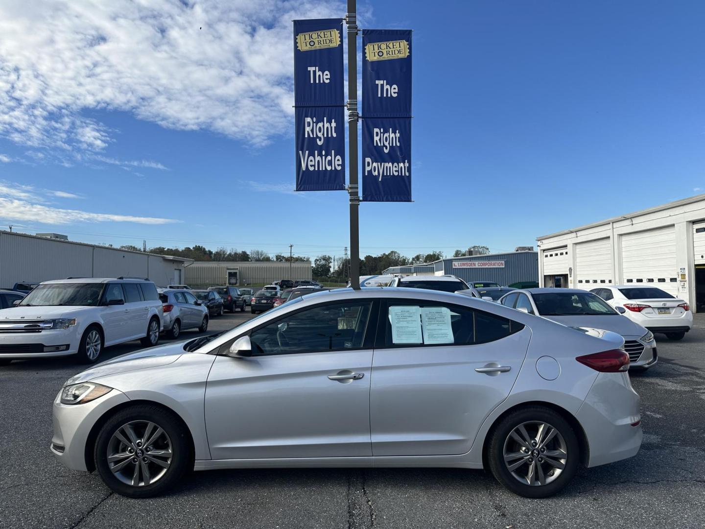 2017 SILVER Hyundai Elantra Limited (5NPD84LFXHH) with an 1.8L L4 DOHC 16V engine, 6A transmission, located at 1254 Manheim Pike, Lancaster, PA, 17601, (717) 393-9133, 40.062870, -76.323273 - Photo#8