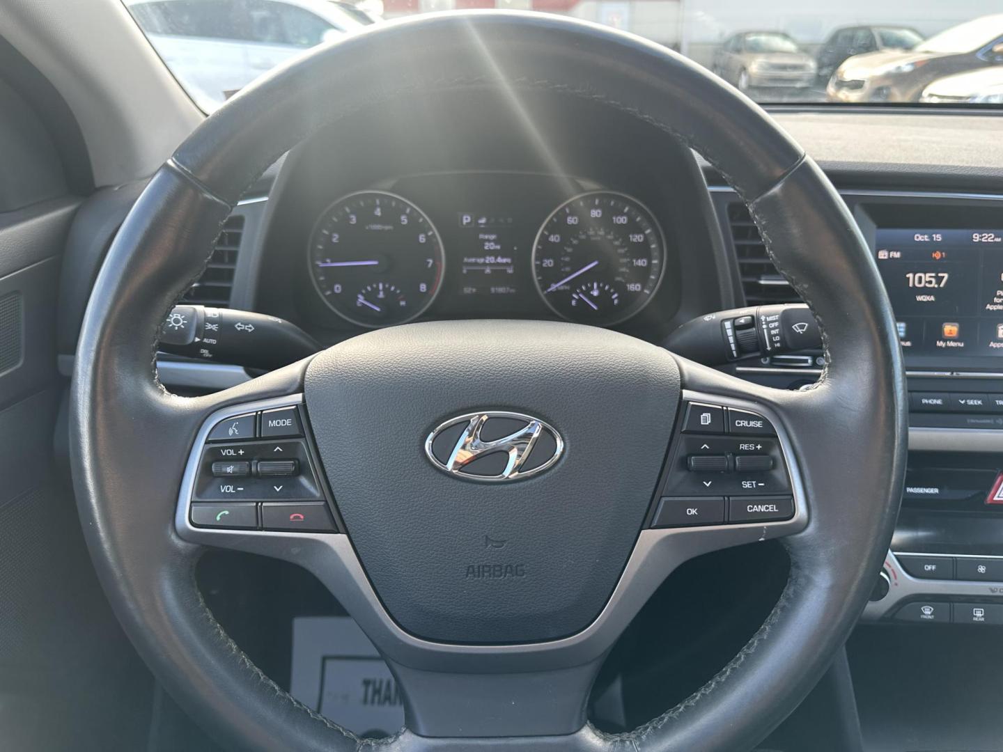 2017 SILVER Hyundai Elantra Limited (5NPD84LFXHH) with an 1.8L L4 DOHC 16V engine, 6A transmission, located at 1254 Manheim Pike, Lancaster, PA, 17601, (717) 393-9133, 40.062870, -76.323273 - Photo#10