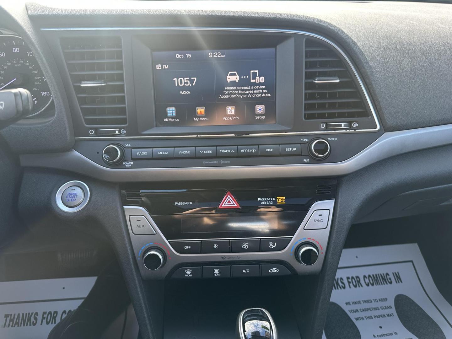 2017 SILVER Hyundai Elantra Limited (5NPD84LFXHH) with an 1.8L L4 DOHC 16V engine, 6A transmission, located at 1254 Manheim Pike, Lancaster, PA, 17601, (717) 393-9133, 40.062870, -76.323273 - Photo#17