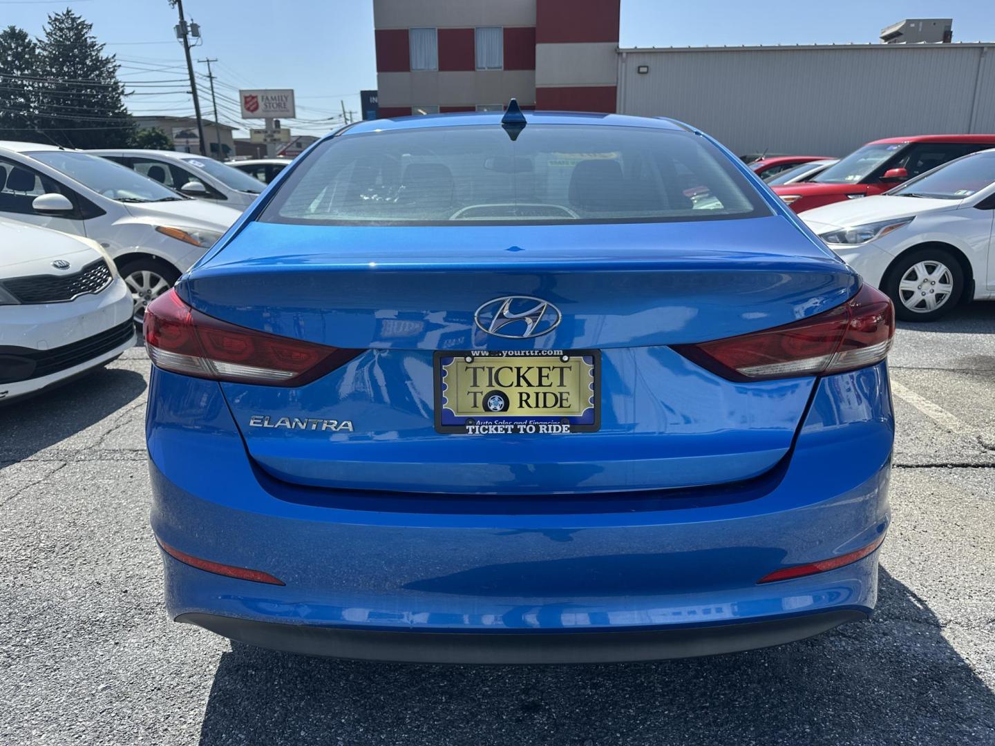 2017 BLUE Hyundai Elantra Limited (5NPD84LF7HH) with an 1.8L L4 DOHC 16V engine, 6A transmission, located at 1254 Manheim Pike, Lancaster, PA, 17601, (717) 393-9133, 40.062870, -76.323273 - Photo#3