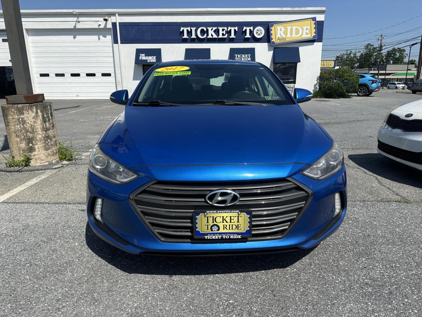 2017 BLUE Hyundai Elantra Limited (5NPD84LF7HH) with an 1.8L L4 DOHC 16V engine, 6A transmission, located at 1254 Manheim Pike, Lancaster, PA, 17601, (717) 393-9133, 40.062870, -76.323273 - Photo#1