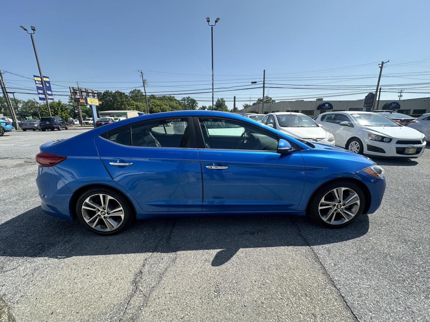 2017 BLUE Hyundai Elantra Limited (5NPD84LF7HH) with an 1.8L L4 DOHC 16V engine, 6A transmission, located at 1254 Manheim Pike, Lancaster, PA, 17601, (717) 393-9133, 40.062870, -76.323273 - Photo#5