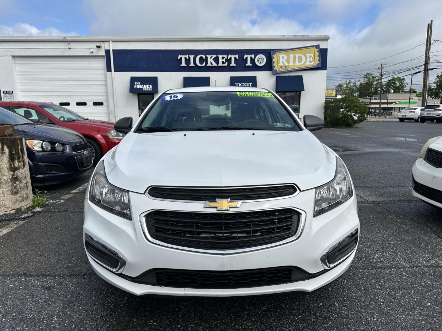 2015 WHITE Chevrolet Cruze LS Auto (1G1PA5SG6F7) with an 1.8L L4 DOHC 16V engine, 6-Speed Automatic transmission, located at 1254 Manheim Pike, Lancaster, PA, 17601, (717) 393-9133, 40.062870, -76.323273 - Photo#1
