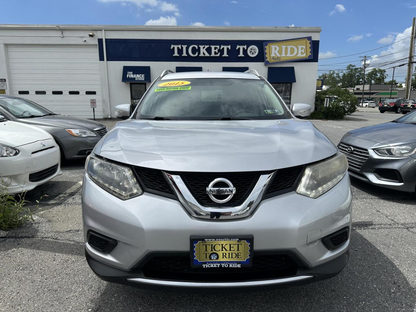 2015 SILVER Nissan Rogue S AWD (KNMAT2MV6FP) with an 2.5L L4 DOHC 16V engine, Continuously Variable Transmission transmission, located at 1254 Manheim Pike, Lancaster, PA, 17601, (717) 393-9133, 40.062870, -76.323273 - Photo#1