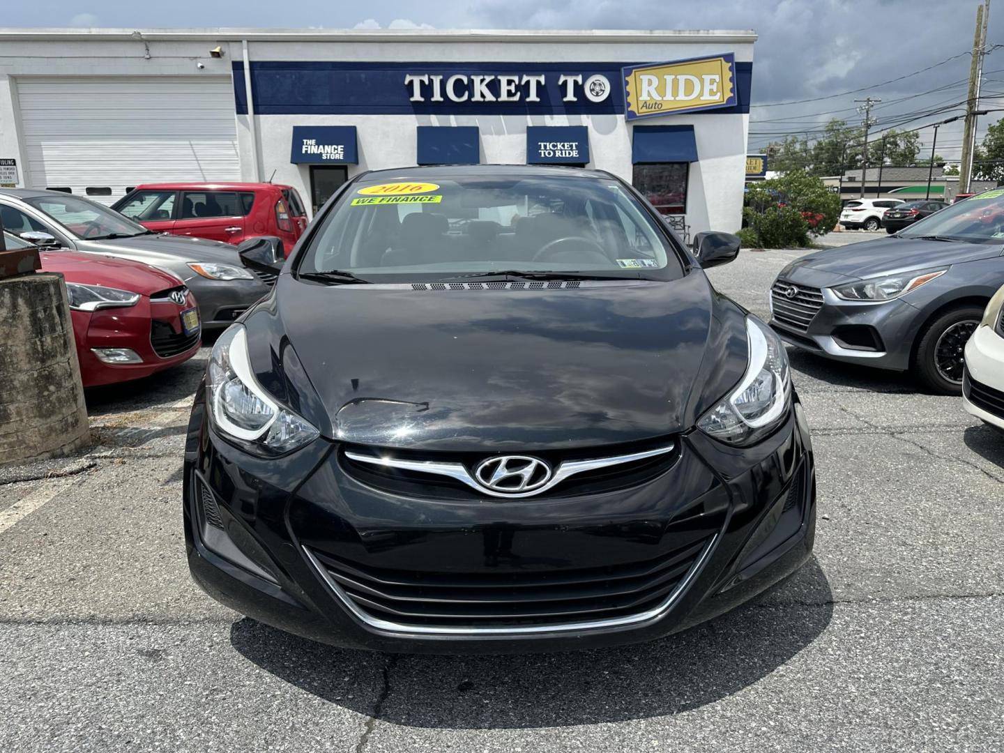 2016 BLACK Hyundai Elantra Limited (KMHDH4AE8GU) with an 1.8L L4 DOHC 16V engine, 6-Speed Automatic transmission, located at 1254 Manheim Pike, Lancaster, PA, 17601, (717) 393-9133, 40.062870, -76.323273 - Photo#1