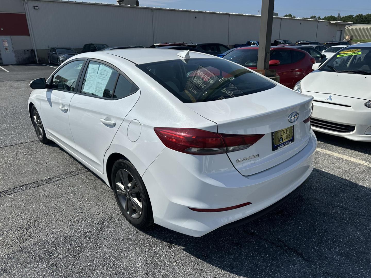 2018 WHITE Hyundai Elantra Limited (5NPD84LF0JH) with an 1.8L L4 DOHC 16V engine, 6A transmission, located at 1254 Manheim Pike, Lancaster, PA, 17601, (717) 393-9133, 40.062870, -76.323273 - Photo#8